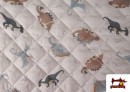 Comprar online Tela Acolchada de Algodón Dinosaurios