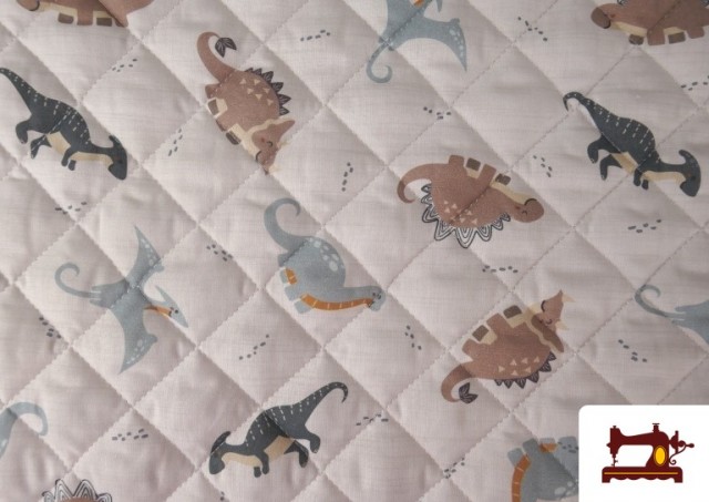 Comprar online Tela Acolchada de Algodón Dinosaurios