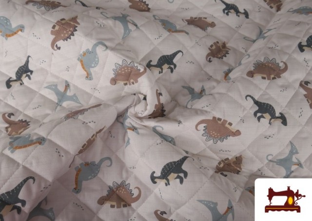 Venta online de Tela Acolchada de Algodón Dinosaurios