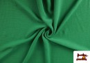 Venta de Tela Arrugada Para Vestuario de Verano Colores Lisos color Verde