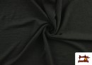 Comprar online Tela Arrugada Para Vestuario de Verano Colores Lisos color Negro