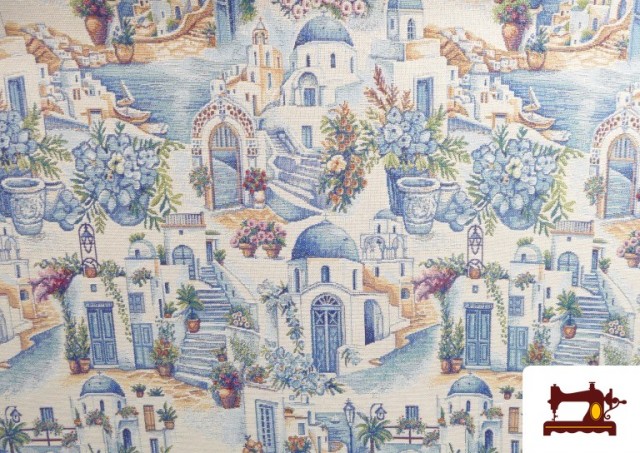 Comprar Tela de Gobelino Estampado Grecia