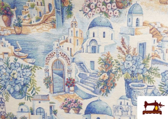 Venta de Tela de Gobelino Estampado Grecia