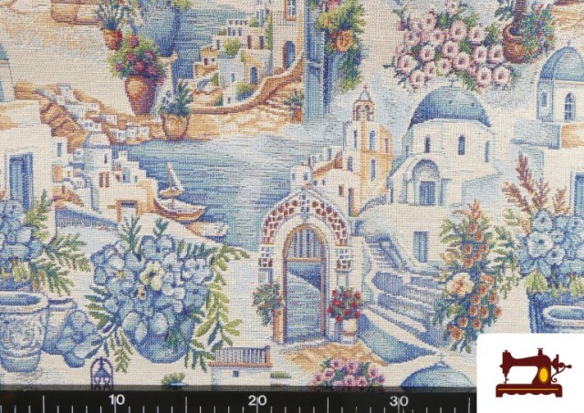 Venta online de Tela de Gobelino Estampado Grecia