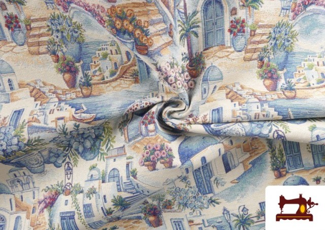 Tela de Gobelino Estampado Grecia