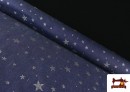 Tela Tejana Vaquera con Estrellas de Purpurina