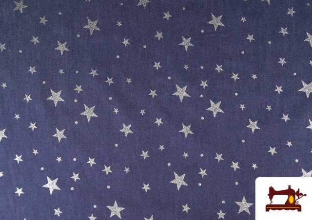 Comprar Tela Tejana Vaquera con Estrellas de Purpurina