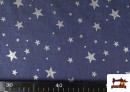 Venta de Tela Tejana Vaquera con Estrellas de Purpurina