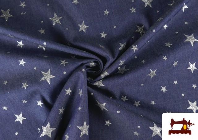 Comprar online Tela Tejana Vaquera con Estrellas de Purpurina