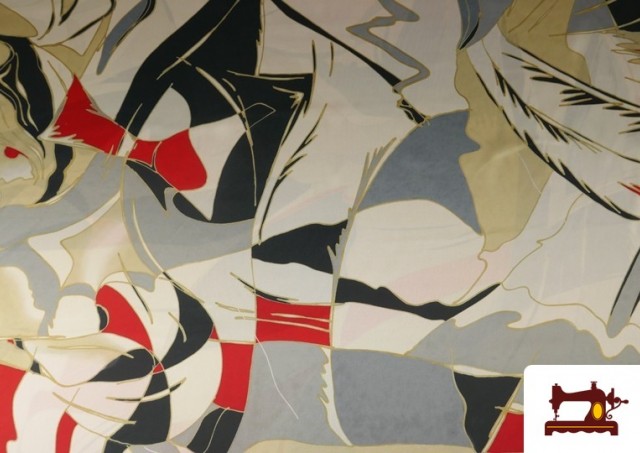 Comprar Tela Crep Saten Estampada Abstracta