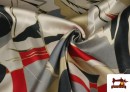 Tela Crep Saten Estampada Abstracta