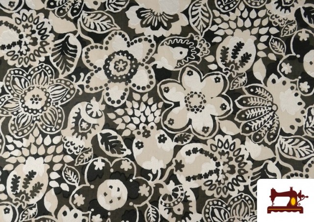 Comprar Tela de Gasa Con Estampado Floral