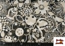 Comprar online Tela de Gasa Con Estampado Floral