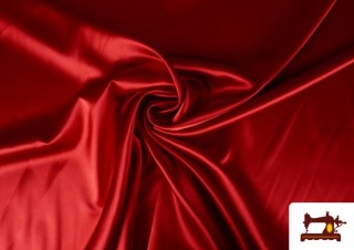 Comprar Tela de Crepe Satén Raso Con Elastán de Colores color Rubí