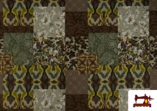 Venta de Tela de Algodón Estampado Patchwork Estampado