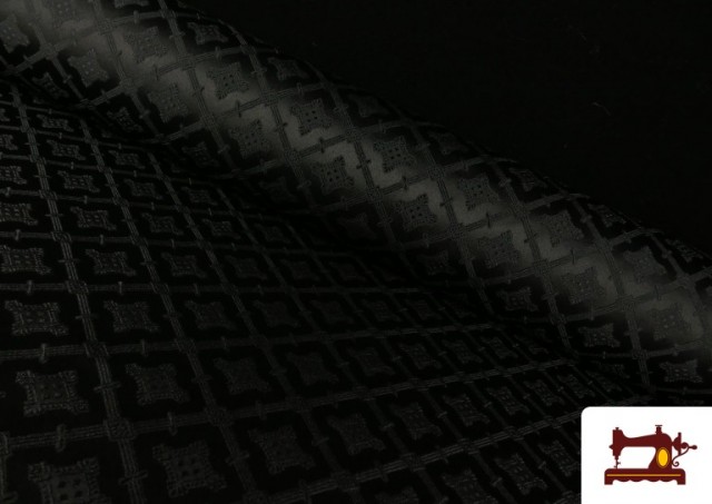 Comprar Tela de Fantasía Jacquard Estilo Medieval color Negro
