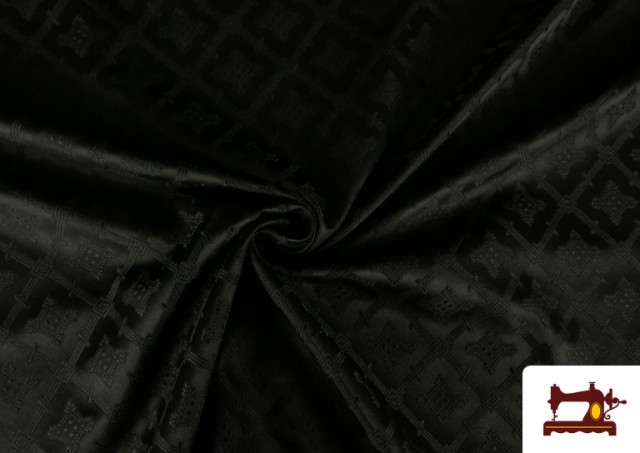 Comprar online Tela de Fantasía Jacquard Estilo Medieval color Negro