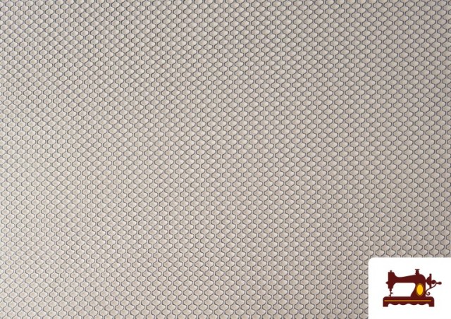 Comprar online Tela de malla 3d Panal de Abeja Mesh Colores color Blanco