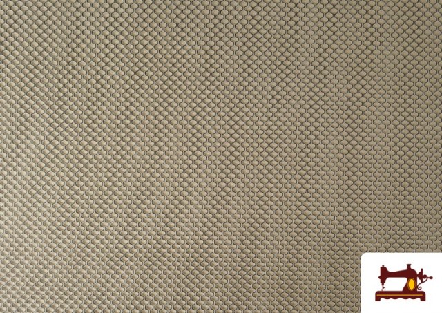 Tela de malla 3d Panal de Abeja Mesh Colores color Beige