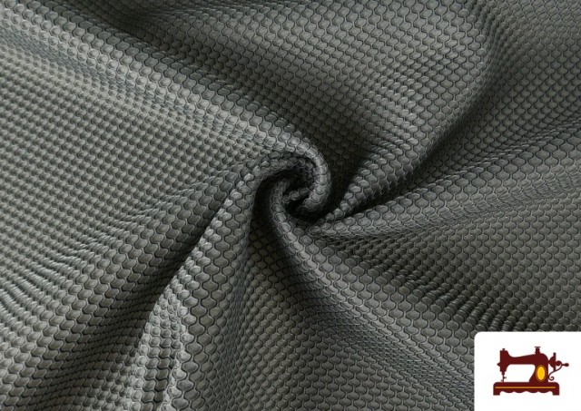 Comprar online Tela de malla 3d Panal de Abeja Mesh Colores color Gris claro