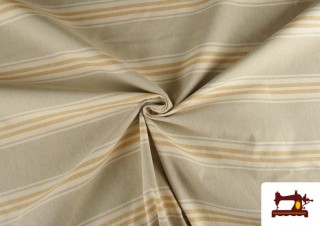 Comprar Tela de Loneta Panamá Estampado color Amarillo