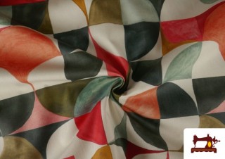 Venta online de Tela de Tapicería Repelente al Agua Estampado Geométrico