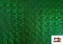 Tela Lycra con Holograma Multicolor color Verde