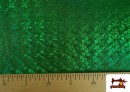 Tela Lycra con Holograma Multicolor color Verde