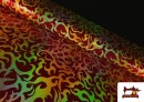 Comprar Tela de Licra Estampada Fuego Tela Efecto Holograma