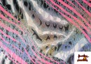 Venta de Tela de Licra Estampada Animal Print Cebra Holograma Brillante