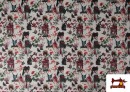 Venta de Tela de Algodón Japonesas con Kimono Estilo Anime