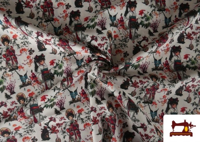 Venta online de Tela de Algodón Japonesas con Kimono Estilo Anime