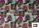 Comprar Tela de Algodón de Anime Estilo Comic Multicolor