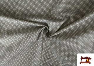 Venta online de Tela de Algodón Geométrico Cuadros Azul