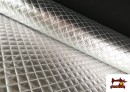 Tela con Relieve Metalizada Acolchada color Plata