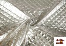 Venta online de Tela con Relieve Metalizada Acolchada color Plata