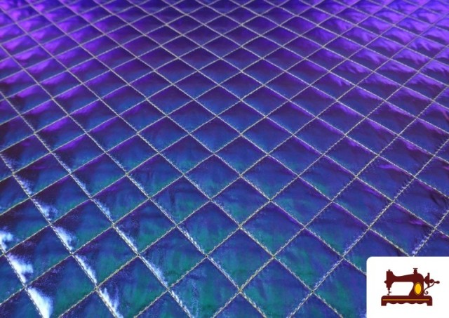 Venta de Tela Metalizada con Relieve Iridiscente