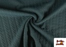 Venta online de Tela de Punto para Jersey Tricot Trenza color Verde Petróleo