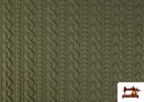 Comprar Tela de Punto para Jersey Tricot Trenza color Caqui