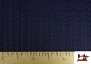 Comprar Tela de Punto para Jersey Tricot Trenza color Azul Marino