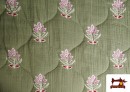 Comprar online Tela de Muselina de Algodón Acolchada Reversible Floral