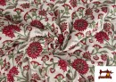 Venta online de Tela de Muselina de Algodón Acolchada Reversible Floral