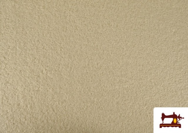Venta de Tela Para Abrigo Baguilla Curly Rizado de Colores color Beige