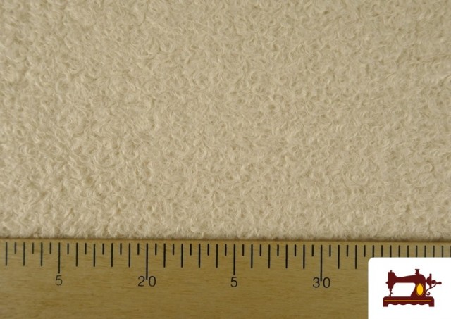 Comprar online Tela Para Abrigo Baguilla Curly Rizado de Colores color Beige