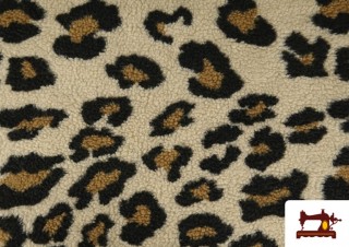 Comprar Tela de Borreguito Bouclé Estampado Leopardo Grande