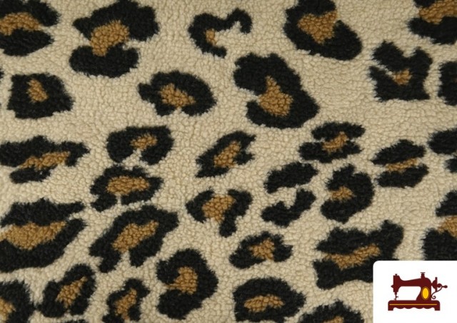 Comprar Tela de Borreguito Estampado Leopardo Grande