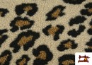 Venta de Tela de Borreguito Estampado Leopardo Grande