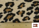 Venta online de Tela de Borreguito Estampado Leopardo Grande