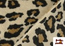 Tela de Borreguito Estampado Leopardo Grande