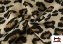Tela de Borreguito Estampado Leopardo Grande